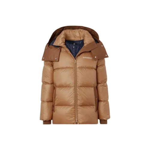 Burberry FW22 Пуховик Женский Мягкий Коричневый