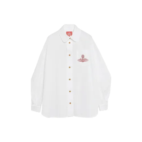 Vivienne Westwood Organic Cotton Wide XXL Shirt Женская Белая