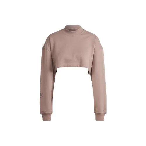 Adidas By Stella McCartney Truecasuals Cropped Hoodie Women's Gray Adidas By Stella McCartney Truecasuals Укороченный худи женский серый