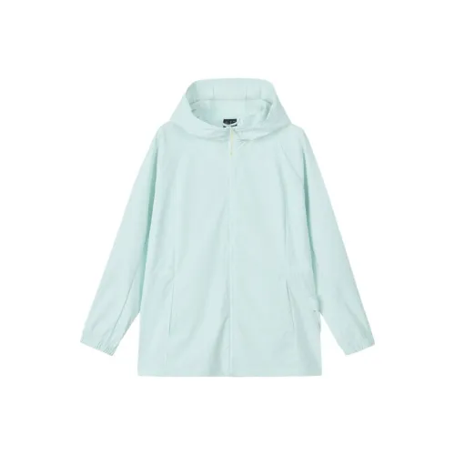 Skechers Куртки и Пальто Женские Светлый Аква Синий