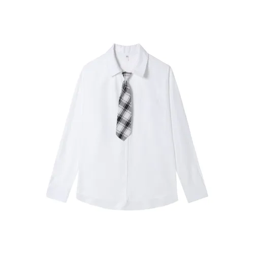 SLEEP AT 11 Рубашка Женская Белая