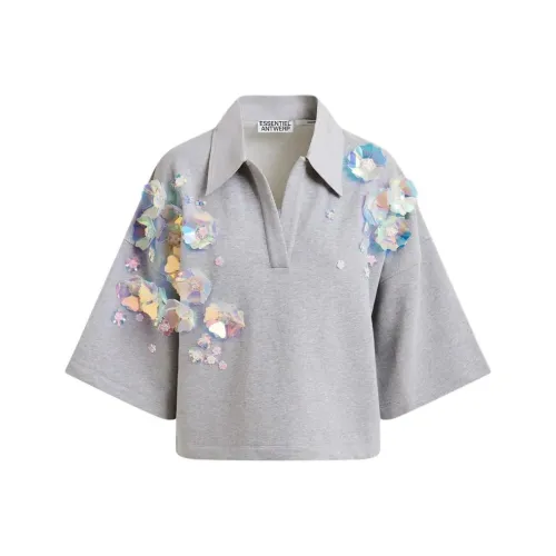 Essentiel Antwerp Поло Женское Серое