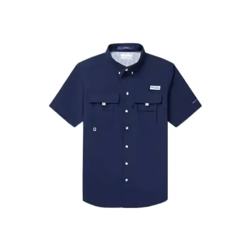 Columbia Рубашка Унисекс Темно-синий