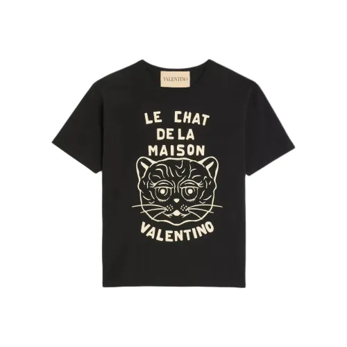 Valentino SS25 Chat DE LA Maison T Рубашка Мужская Черная