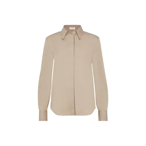 Brunello Cucinelli Умбра Женские Рубашки