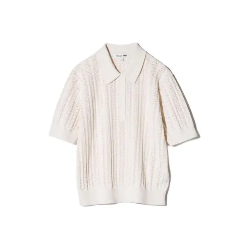 UNIQLO Comptoir des Cotonniers Collaboration SS25 Поло Женские Экрю