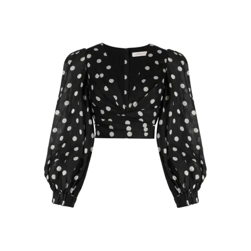 Zimmermann FW23 Рубашка Женская Черная