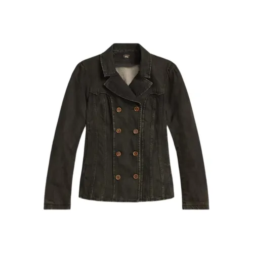 Double RL Куртки и Пальто Женские Черный Серый