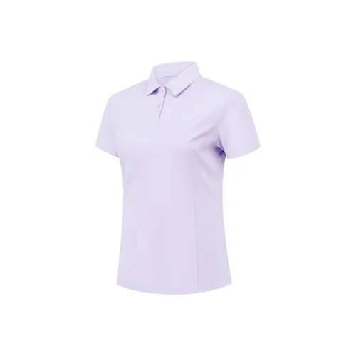 QIAODAN Поло Женское Ледяное Водородное Фиолетовое