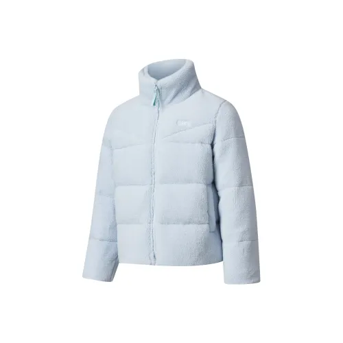 Erke Пуховик Женские OPTICAL Fibers Синий