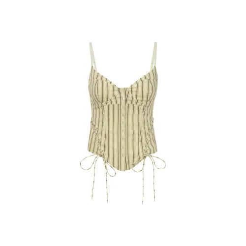 Miaou Christina CORSET Топ на бретелях Женский Экрю