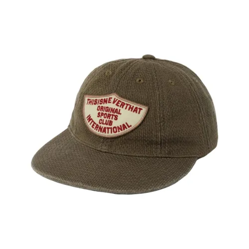 Thisisneverthat Хлопок Кожа Кепки Унисекс Зеленый