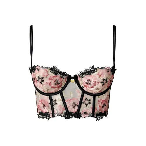 TWINSET Milano Без бретелек Топ Женский Многоцветный Черный