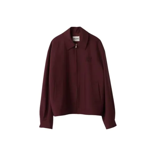 MIU MIU Куртки и Пальто Женские Темно-Красный