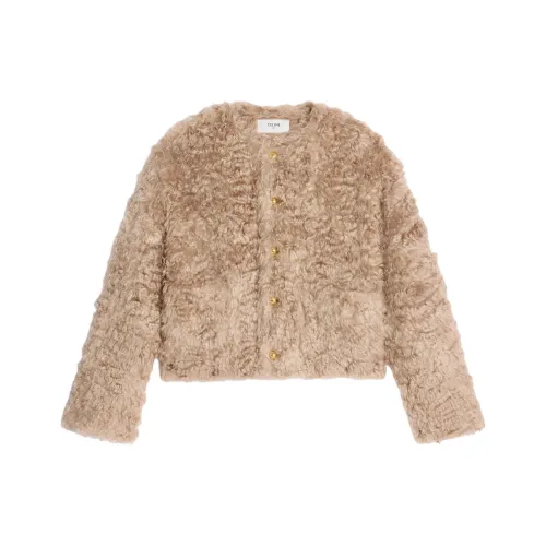 CELINE SS25 Куртки и Пальто Женские Желтые