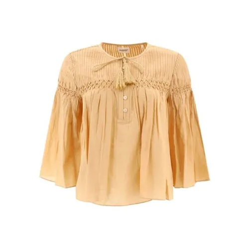 ISABEL MARANT Бежевый Абрикос Женские Рубашки