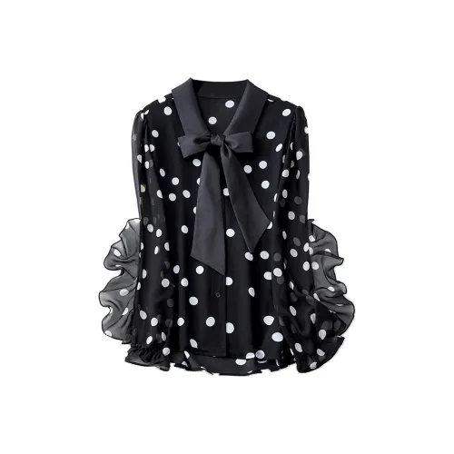 RED DRAGONFLY Шифон Рубашка Женская Черная