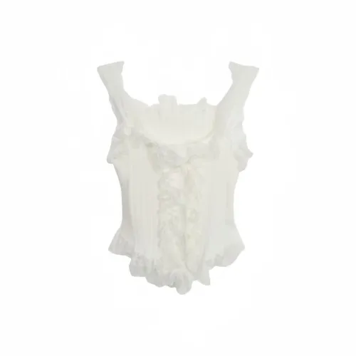 ACJL Yuefeng Сексуальный Кружево Пэчворк Облегающий крой Укороченный Топ Женские