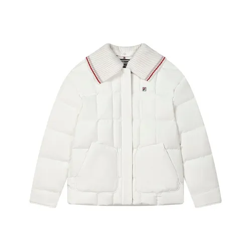 FILA белые женские пуховики