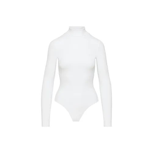 ARITZIA Тень Водолазка Lonasleeve Bodysuit Комбинезон Женские Bright White Bright White