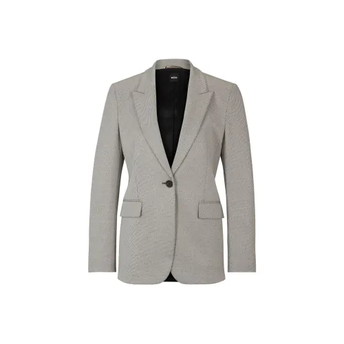 Hugo Boss Regula Flt Куртка Печатный Куртки и Пальто Женские Серый