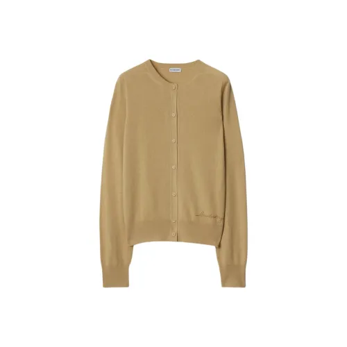 Burberry Кашемировый свитер женский хаки