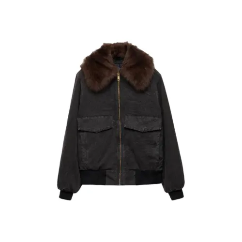 PRADA SS25 Куртки и Пальто Женские Черные