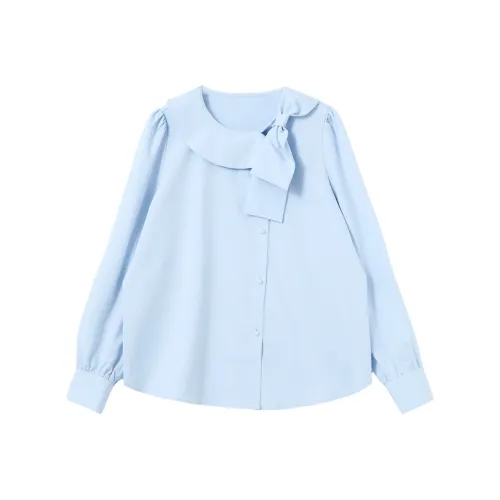 WESTLINK Синие Женские Рубашки