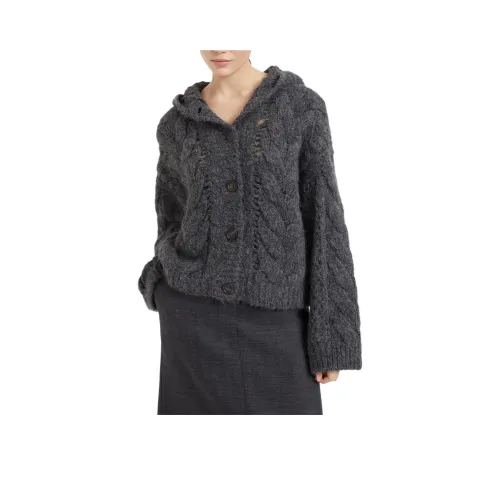 BRUNELLO CUCINELLI Трикотаж Женский Металлик Серый