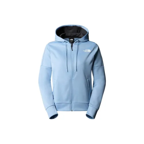THE NORTH FACE REAXION Флис Полу-Зип Худи Свитшот Женский Светло-Синий