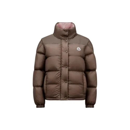 Moncler Verone Series FW24 Пуховик Женские Коричневый Розовый