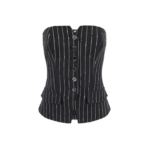 Ulla Johnson SS24 Без бретелей Топ Женский Черный