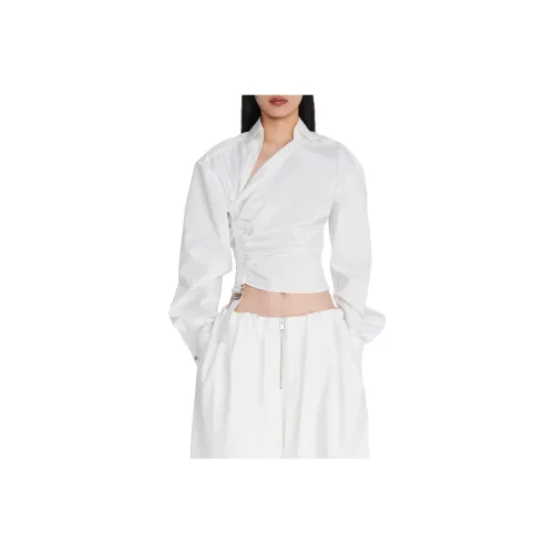 DION LEE Сливочный/Сливочный Женские Рубашки