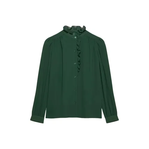 ARITZIA WILFRED Valentina Рубашка Женская Stonepine Зеленая