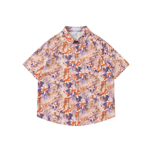 BEAR UNION Рубашка Унисекс Оранжевый Красный