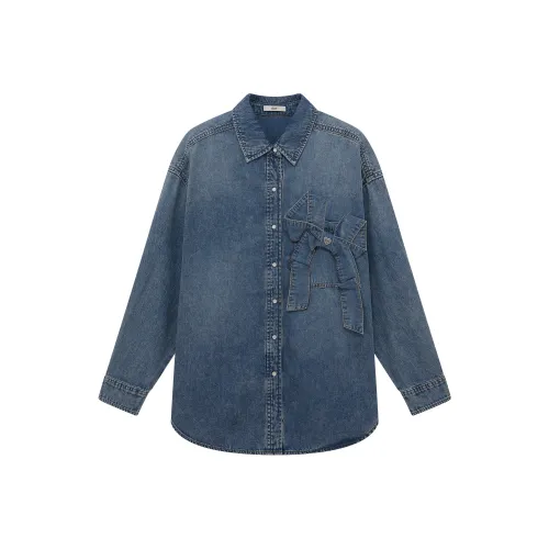 D'zzit Синий Женские Рубашки