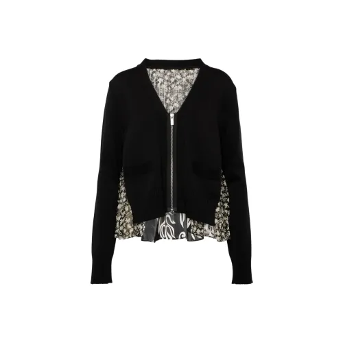 sacai Черный Женский Трикотаж