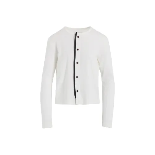 Yohji Yamamoto Экрю Женская Трикотажная одежда
