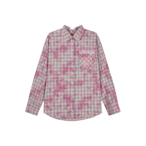 UNIFREE Рубашка Женская Розовая Клетка