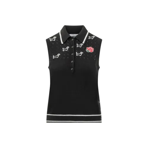 THOM BROWNE Черное Женское Поло
