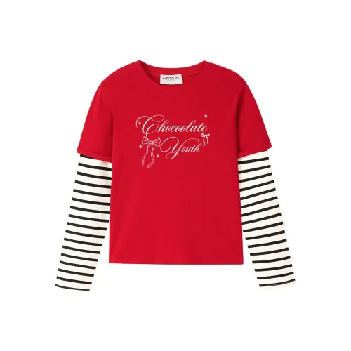 CHOCOOLATE Красный Женские T-рубашки