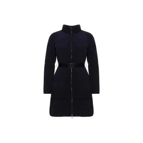 EMPORIO ARMANI Темно-синие Женские Пуховики