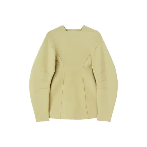 JIL SANDER FW24 Свитшот Женский Светло-Оливково-Зеленый