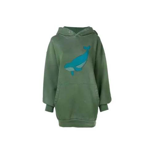 Balenciaga FW23 Свитшот Свободного кроя Женский Зеленый