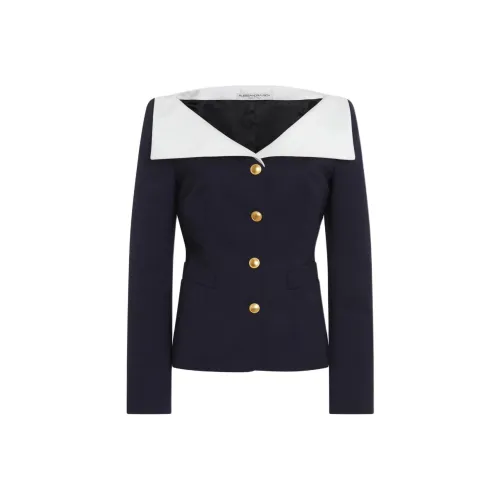 Alessandra Rich SS25 Куртки и Пальто Женские Морской Синий
