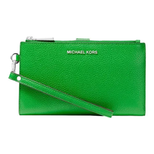 MICHAEL KORS Adele Кожаный держатель для карт и кошелек женский зеленый