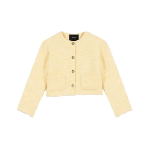 Maje Светло-желтая Женская Куртка