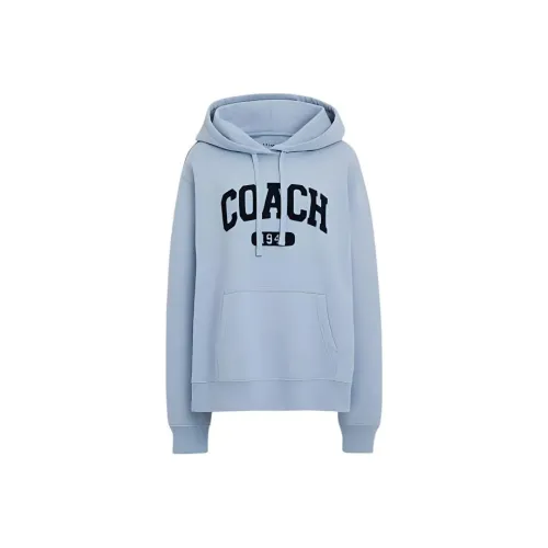 COACH SS24 Свитшот Женский Светло-Синий