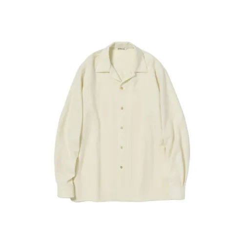 Auralee SS25 Рубашка Женская Айвори Белая