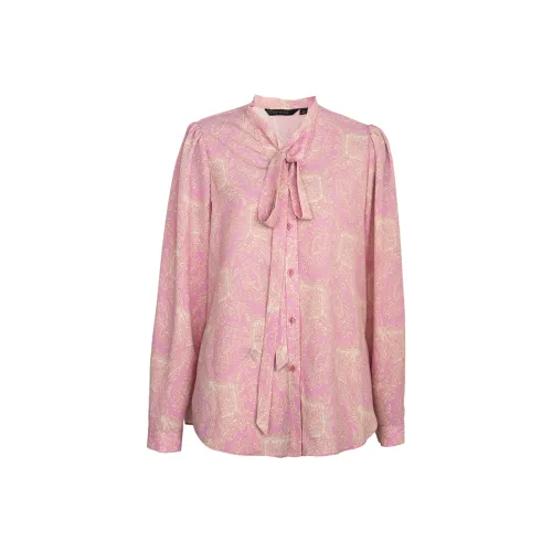 ROEYSHOUSE Рубашка Женская Розовая с цветами
